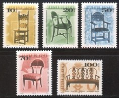 HUNGARY 1999 CULTURE Wooden Art Chairs Sofa ANTIQUE FURNITURE - Fine Set MNH - Nuovi