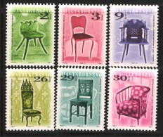 HUNGARY 2000 CULTURE Wooden Art Chairs Sofa ANTIQUE FURNITURE II - Fine Set MNH - Nuevos