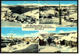 St. Andreasberg / Braunlage / Oberharz  -  Im Winter  -  Mehrbild-Ansichtskarte Ca.1970    (4653) - Braunlage