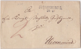 15205# ALLEMAGNE LETTRE Obl STRASSBURG U/M. 28 / 9 MECKLENBURG VORPOMMERN DEUTSCHLAND - Préphilatélie