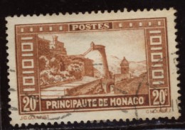Monaco - Oblitéré - Charnière Y&T N° 120 La Montée Au Palais 30c Brun-jaune - Andere & Zonder Classificatie