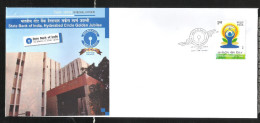 INDIA, 2015, SPECIAL COVER,  State Bank Of India, Hyderabad Circle,Golden Jubilee, Hyderabad Cancelled - Briefe U. Dokumente