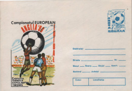Entier Football Roumanie 1,50 Lei Championat Européen 1996 Illustration "EXPOLIMP´96........ - Cartas & Documentos