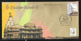 INDIA, 2011, SPECIAL COVER, Khushboo Gujarat Ki, Indipex, Kamlapat Singhania, New Delhi Cancelled - Lettres & Documents