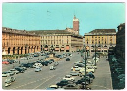 M3368 Torino - Piazza San Carlo - Auto Cars Voitures / Viaggiata 1964 - Places