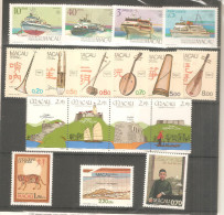 Año  Completo 1986  Macau (Solo Sellos) - Unused Stamps