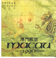 Año  Completo 1990 Macau  Con Hojitas Y Carnet. - Ungebraucht