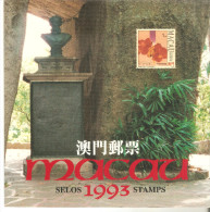 Año  Completo 1993 Macau  Con Hojitas Y Carnet. - Neufs