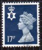 GB N. Ireland 1971-93 17p Deep Blue Regional Machin, Used (SG44) - Northern Ireland