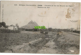 Carte Postale Ancienne De SOUDAN – CHEMIN DE FER DE KAYES AU NIGER- STATION DE DIO - Mali