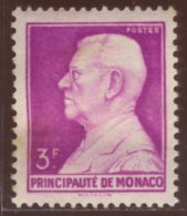 Monaco - Oblitéré - Charnière Y&T N° 282 Prince Louis II 3f Lilas-rose - Oblitérés