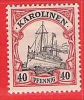 Nr. 13 X (Falz) Deutschland Deutsche Kolonie Karolinen - Isole Caroline