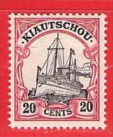 MiNr. 22 X (Falz)  Deutschland Deutsche Kolonie Kiautschou - Kiauchau