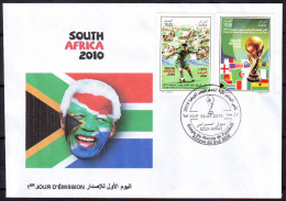 ALGERIA ALGERIE- FDC - Coupe Du Monde De Football Word Cup South Africa - Afrique Du Sud 2010 Soccer - Error On Stamps - 2010 – África Del Sur