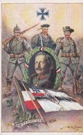 (Familles Royales ) POLITIQUE.  ALLEMAGNE .Kaiser WILHELM  II Und Soldaten "DURCH KAMPF ZUM SIEG " Illust  Willy STÖWER - Satiriques