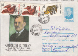 25458- GHEORGHE TITEICA, MATHEMATICIAN, COVER STATIONERY, 1996, ROMANIA - Computers