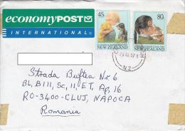 25488- CHILDRENS CAMPS, DOG, CAT, STAMPS ON COVER, 1997, NEW ZEELAND - Storia Postale