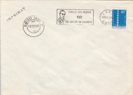 25546- MIHAI GHEORGHIU BUJOR, LABOUR MOVEMENT, SPECIAL POSTMARK ON COVER, 1981, ROMANIA - Covers & Documents