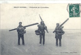 NORD PAS DE CALAIS - 59 - NORD - BRAY DUNES - Pêcheurs De Crevetes - Gros Plan - Bray-Dunes