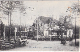 CHEMNITZ Waldschänke Frau Mit Handwagen 10.7.1910 Gelaufen - Chemnitz