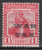 Trinidad And Tobago    Scott No.  MR11    Unused Hinged     Year  1917 - Trindad & Tobago (...-1961)