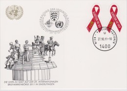 United Nations Show Card 2011 ´Sindelfingen´ - December 2011 - Mi 729 Fighting Aids - 30 Years Of A World Living With - Cartas & Documentos