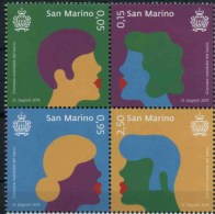 2015 San Marino, Giornata Mondiale Del Bacio, Serie Completa Nuova (**) - Unused Stamps