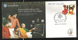 INDIA, 2011, SPECIAL COVER, HP Dreamscreen, TV, Television, Technology, INDIPEX, Stamp Exhibition - Lettres & Documents