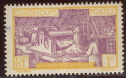 Guadeloupe - Oblitéré - Charnière  Y&T 1928 N° 99  Travail De La Canne à Sucre  1c Ocre Et Violet - Oblitérés