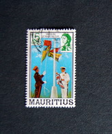 Mauritius - 1978  2 * Unfurling Flag 15R (used) - Maurice (1968-...)