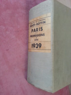 PARIS SEINE Didot Bottin Ambulance Apiculture Arme Horloger Ferblantier Automobile Boulanger Meunier Industriel - Annuaires Téléphoniques