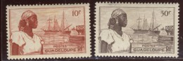 Guadeloupe - Neuf - Charnière  Y&T 1947 N° 197 - 198 Port De Basse-Terre 10c Et 30c - Usados