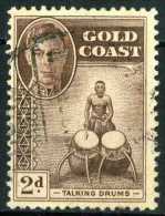 Gold Coast 1948 Mi 123 Drummer | King George VI | Musical Instrument, Talking Drums, Musician - Goudkust (...-1957)