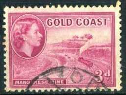 Gold Coast 1952 Mi 143 Manganese Mine, Mining | Train | Queen Elizabeth II And Local Scenes, Queens - Goudkust (...-1957)