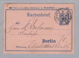 DR Privatpost Stadtpost Berlin 1890 Brief GS - Privatpost