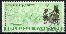 Rwanda 1967 Mi 237 Watussi Warriors At The Dance | World Exhibition EXPO 67 - Used Stamps