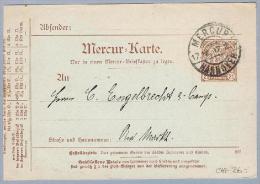 DR Privatpost Hannover 1897-12-17 Ganzsache 2 1/2 Pf. - Correos Privados & Locales