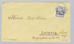 DR Privatpost Leipzig Lipsa 1897-10-12 - Postes Privées & Locales