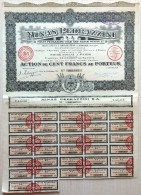Mexico, 1922, Minas Pedrazzini - Bond Certificate, 100 Francs - M - O