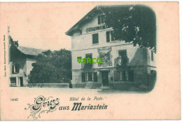 Carte Postale Ancienne De SUISSE – GRUSS AUS MARIASTEIN – HOTEL DE LA POSTE - Metzerlen-Mariastein