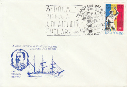 25626- EMIL RACOVITA, POLAR EXPLORER, SHIP, SPECIAL COVER, 1978, ROMANIA - Polar Explorers & Famous People