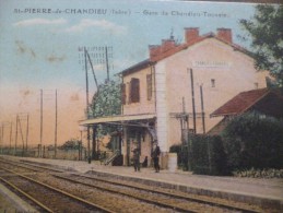 CPA Saint Pierre De Chandieu Isère Gare De Chandieu Toussieu - Autres & Non Classés