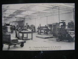 O N°159 / 38 , Papeteries De Ruysscher, S.A. Bruxelles. Usine De Lembecq - Section B : Une Partie Des Machines - Old Professions