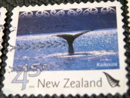 New Zealand 2004 Tourist Attractions Kaikoura Whale Watching 45c - Used - Oblitérés