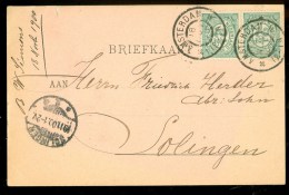 HANDGESCHREVEN BRIEFKAART Uit 1900 Van AMSTERDAM Naar SOLINGEN  (9836L) - Covers & Documents