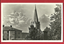 EZD-14  Bex, Clocher De L'Eglise Et Dents Du Midi. Non Circulé - Bex