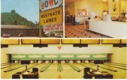 Toledo Oregon Westgate Lanes Bowling Alley, C1950s/60s Vintage Postcard - Boliche