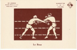 Le Boxe, Boxing Boxers Fight Glow In The Dark Images, C1920s/60s Vintage Postcard - Boxe