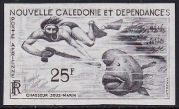 New Caledonia Diver Fish (fa082) MNH Imperf - Neufs