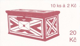 Czech Rep. / Stamps Booklet (1993) 0013 ZS 2 City Usti Nad Labem (church) Letter-box (J3709) - Nuovi